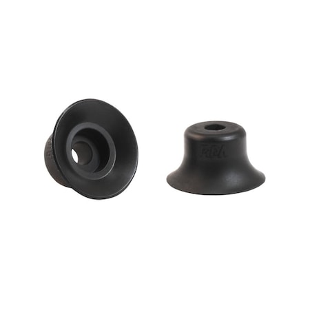 Fipa Flat vacuum cup diam. 25 mm, NBR black 102.025.501.1